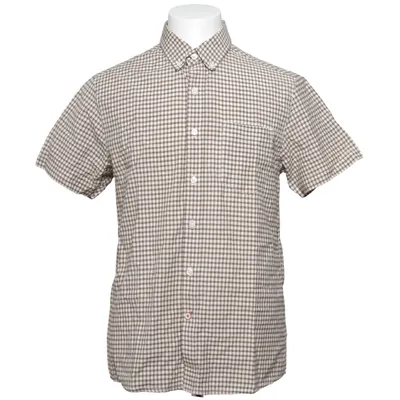 Short sleeve shirt (Brown, White) from Element Cotton, Polyester