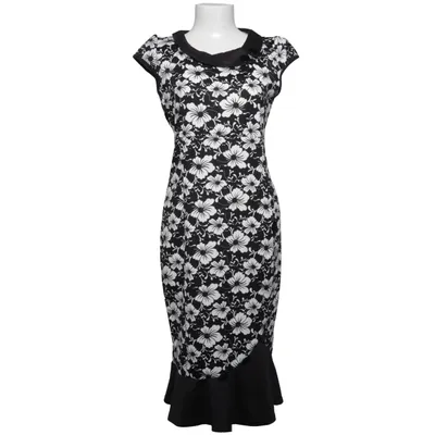 Robe (Noir, Blanc) de Oxiuli Fashion Polyester
