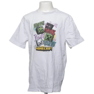 T-shirt (Vit, Flerfärgad) från Minecraft Bomull