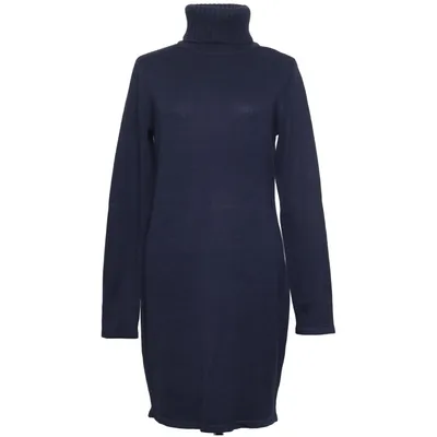 Turtleneck kjole (Blå) fra Bonprix Akryl, Bomuld