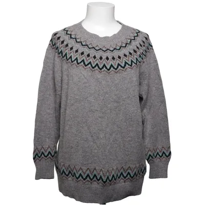 Sweater (Gray, Multicolored) from XLNT by KappAhl Acrylic, Cotton, Polyamide, Polyester, Wool