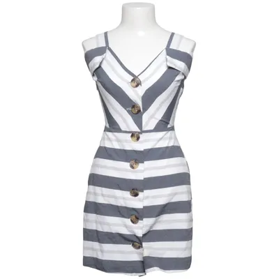 Kjole (Blå, Hvid) fra River Island Petite Bomuld, Polyester, Viscose