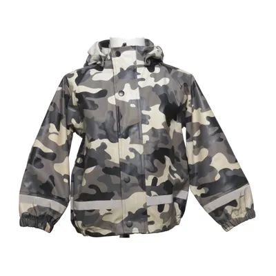 Regnjacka (Grön, Grå, Beige) från Rusk Polyester, Polyuretan