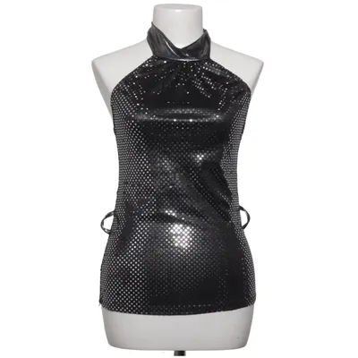 Halter neck top (Black, Silver) from KDK London
