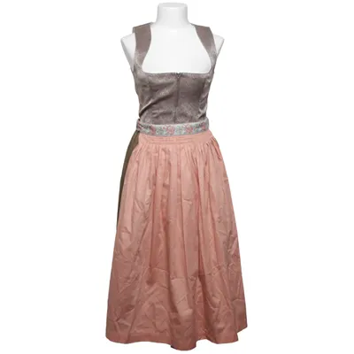 Dirndl (Roze, Grijs, Meerkleurig) van Alpina Katoen, Polyester