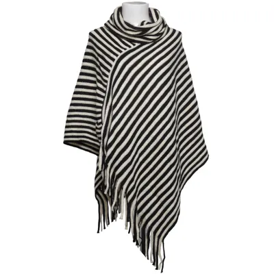 Poncho (Svart, Vit) från Kaffe Akryl