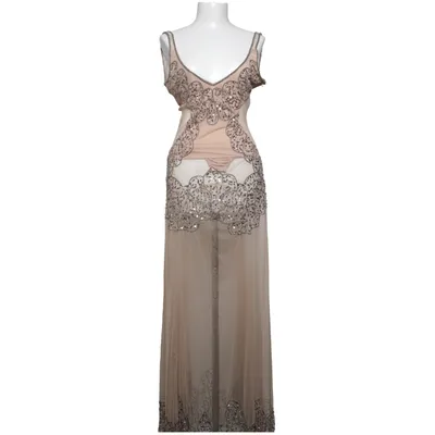 Abendkleid (Beige) von Boohoo Polyester
