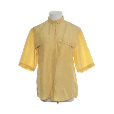 Chemise à manches courtes (Jaune) de Mari Philippe Soie