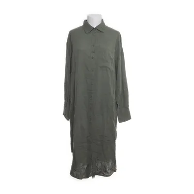 Skjortklänning (Grön) från Hema Linne, Viskos