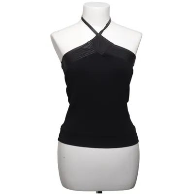 Halterneck top (Sort) fra New Look Elastan, Polyester, Viscose