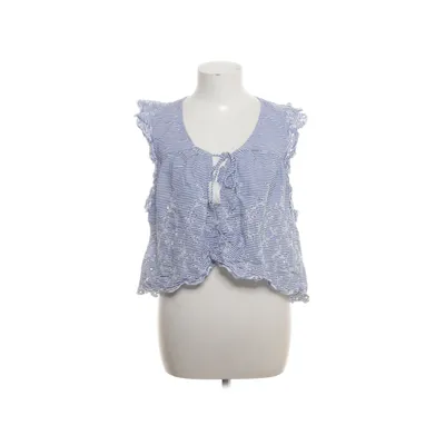 Topp (Blå, Vit) från Zara Trafaluc Collection Bomull