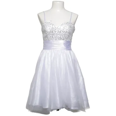 Robe de cocktail (Blanc, Argent) de Yasmin Polyester