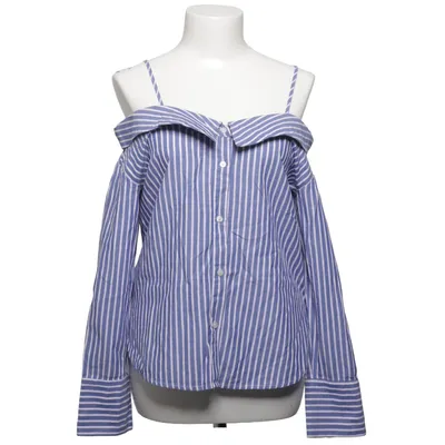 Blus (Blå, Vit) från Mango Casual Bomull