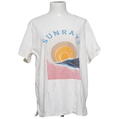 T-shirt (White, Multicolored) from Spop Cotton