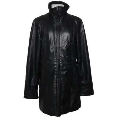 Veste longue en cuir (Noir) de Jofama