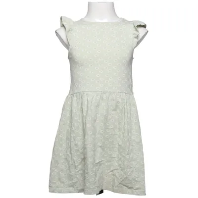 Klänning (Grön, Vit) från Friends Elastan, Ekologisk bomull