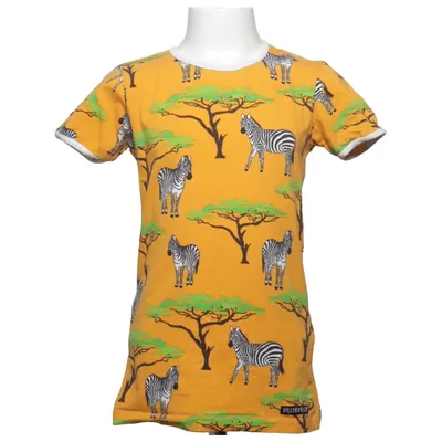 T-shirt (Gelb, Mehrfarbig) von Villervalla Elasthan, Bio-Baumwolle