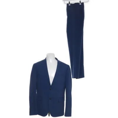 Kostym (Blå) från Lindbergh Polyester, Viskos, Elastan