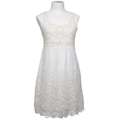 Dress (White, Beige) from Yumi Polyester