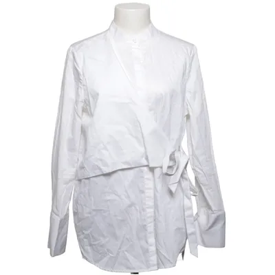 Wickelbluse (Weiß) von Sleek Atelier Baumwolle