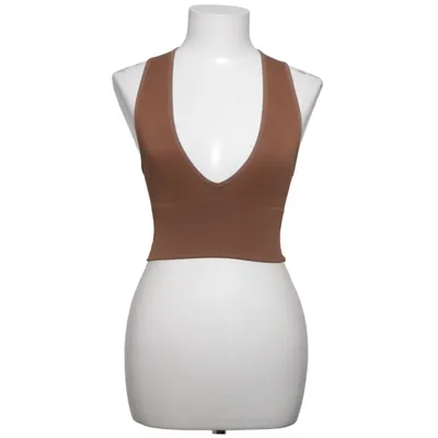 Crop top (Brun) från Urban Outfitters Elastan, Polyamid