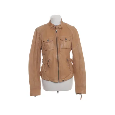 Leather jacket (Brown) from Oakwood Cotton, Leather, Polyester