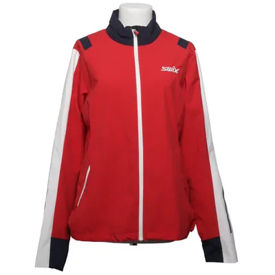 Träningsjacka (Röd, Vit, Blå) från Swix Elastan, Polyamid, Polyester, Polyuretan