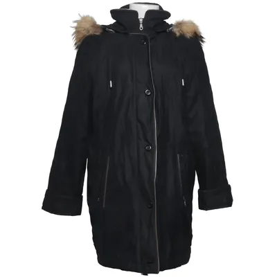 Parka (Noir) de Collage Polyamide, Polyester