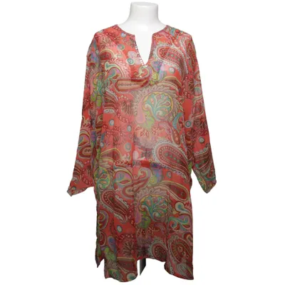 Robe de plage (Rouge, Multicolore) de Noor Polyester