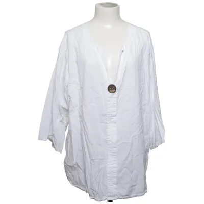 Blouse (White) from Ashley Stewart Cotton, Linen