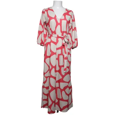 Långklänning (Beige, Röd, Flerfärgad) från Happy Holly Elastan, Återvunnen polyester