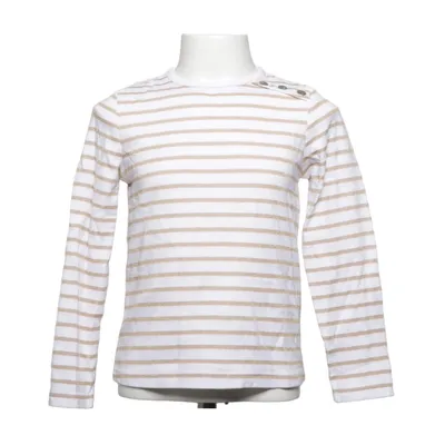 Lange mouwen shirt (Wit, Beige) van Sergent Major Katoen, Metallvezel, Polyester