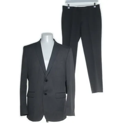 Kostym (Grå) från Zara Man Viskos, Polyester