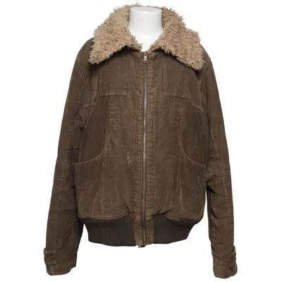 Winterjacke (Braun) von H&M Baumwolle, Polyester