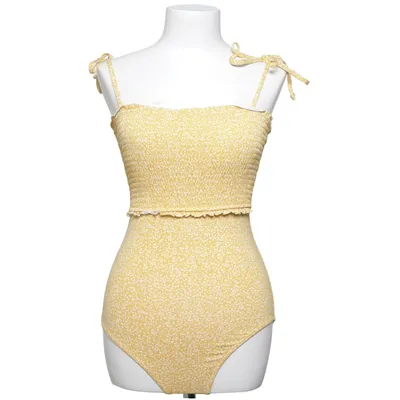 Maillot de bain une pièce (Jaune, Blanc) de Konges Sløjd Élasthane, Polyamide