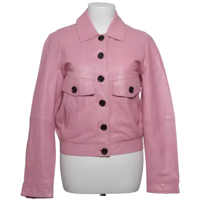 Leren jack (Roze) van Freaky Nation Katoen, Leer, Polyester