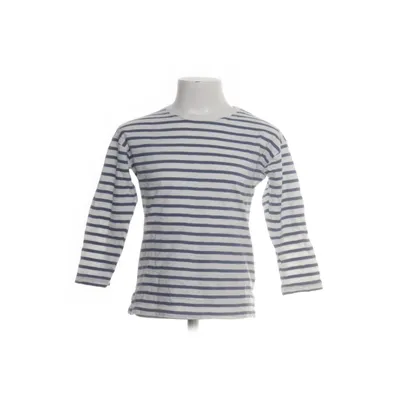 Långärmad t-shirt (Vit, Blå) från Lindex Kids Bomull