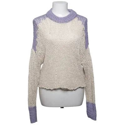 Tröja (Beige, Lila) från H&M Studio Akryl, Bomull, Linne, Polyamid