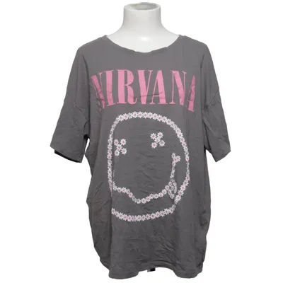 T-shirt (Gris, Rose, Blanc) de Nirvana Coton