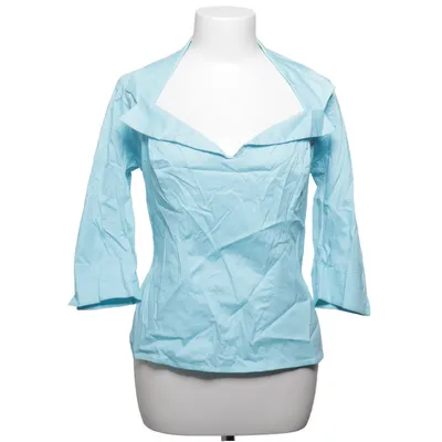 Blouse (Blauw) van Pinup Couture Katoen, Elastaan