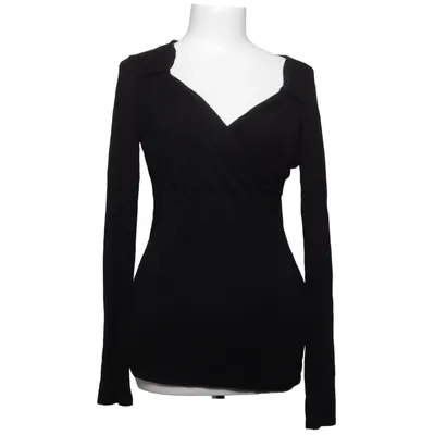 Blouse portefeuille (Noir) de Fashion Victim Élasthane, Viscose