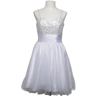 Cocktailjurk (Wit, Zilver) van Dynasty Polyester