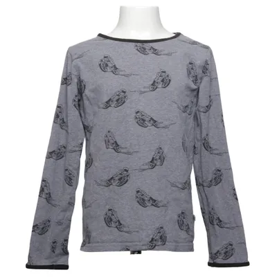 T-shirt à manches longues (Gris, Noir) de Småfolk Coton, Élasthane