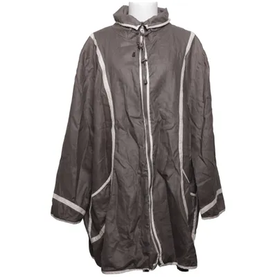Jacket (Brown, White) from Herluf Design Linen, Polyester
