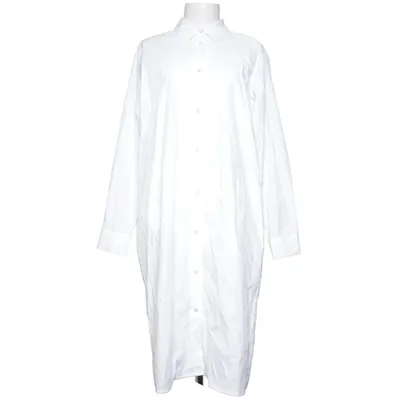 Skjortekjole (Hvid) fra First Class Collection Økologisk bomuld, Genanvendt polyester