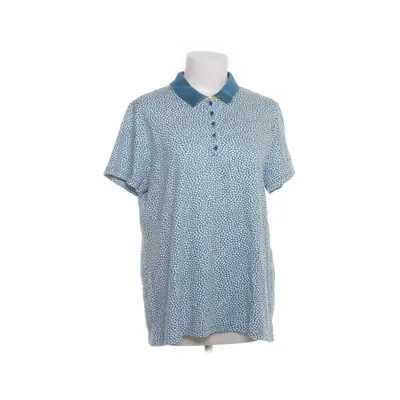 Poloshirt (Wit, Blauw) van Lands' End Katoen, Elastaan