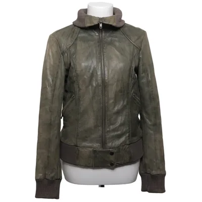 Veste en cuir (Vert) de Clockhouse by C&A Coton, Cuir