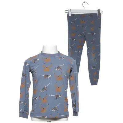 Pyjamasz (Blå, Brun, Flerfarvet) fra C Organic Cotton Bomuld, Elastan