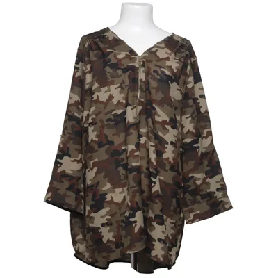Blouse (Vert, Marron, Beige) de Plus Polyester