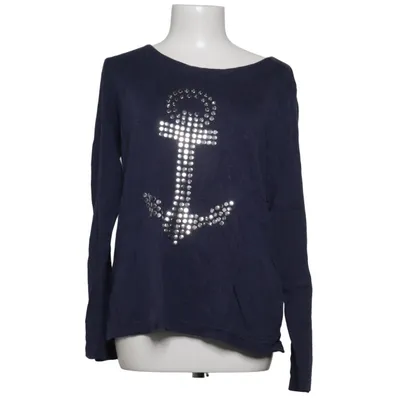 Top (Blauw) van Casual Woman Katoen, Viscose